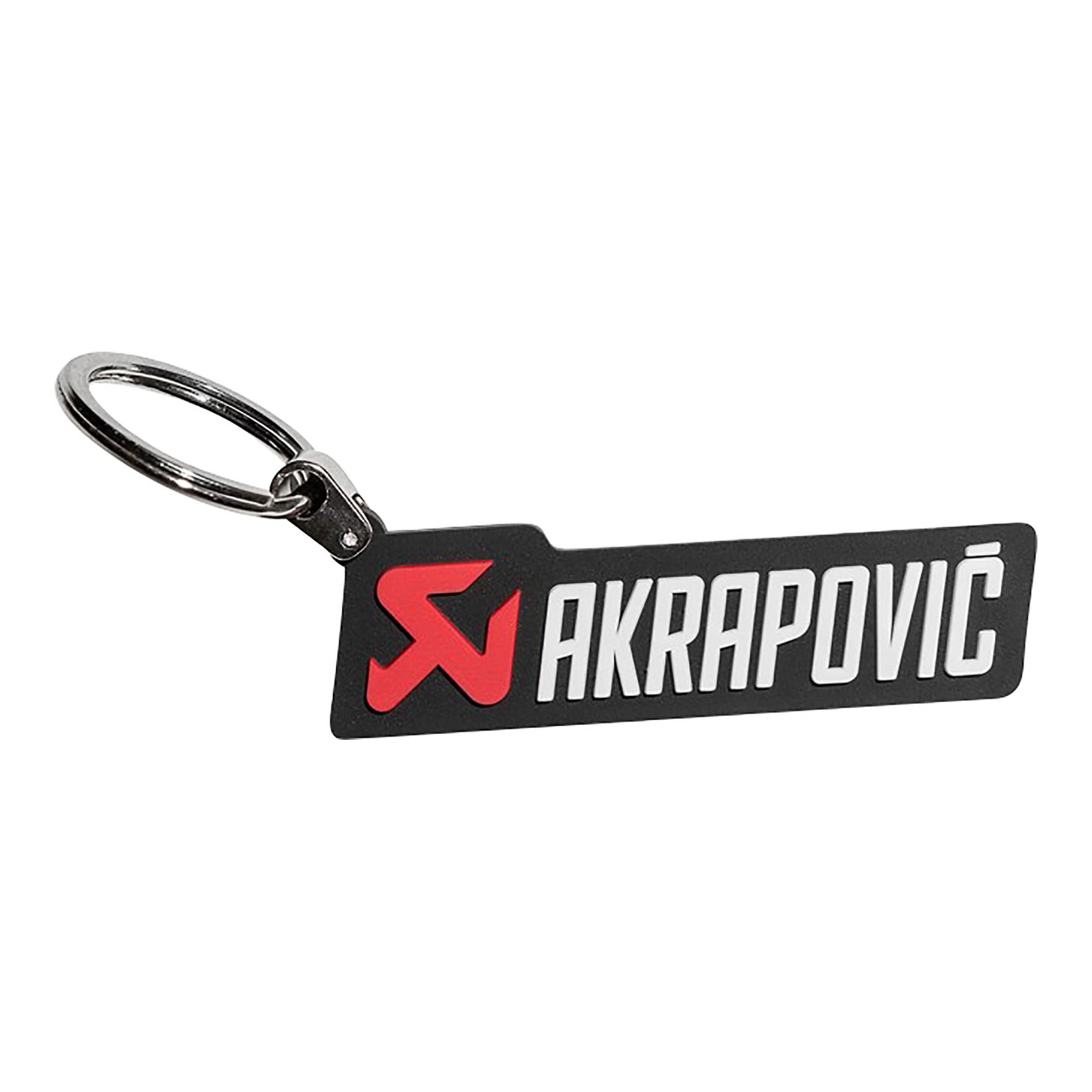 Brelok Akrapovic czarny z napisem i logo