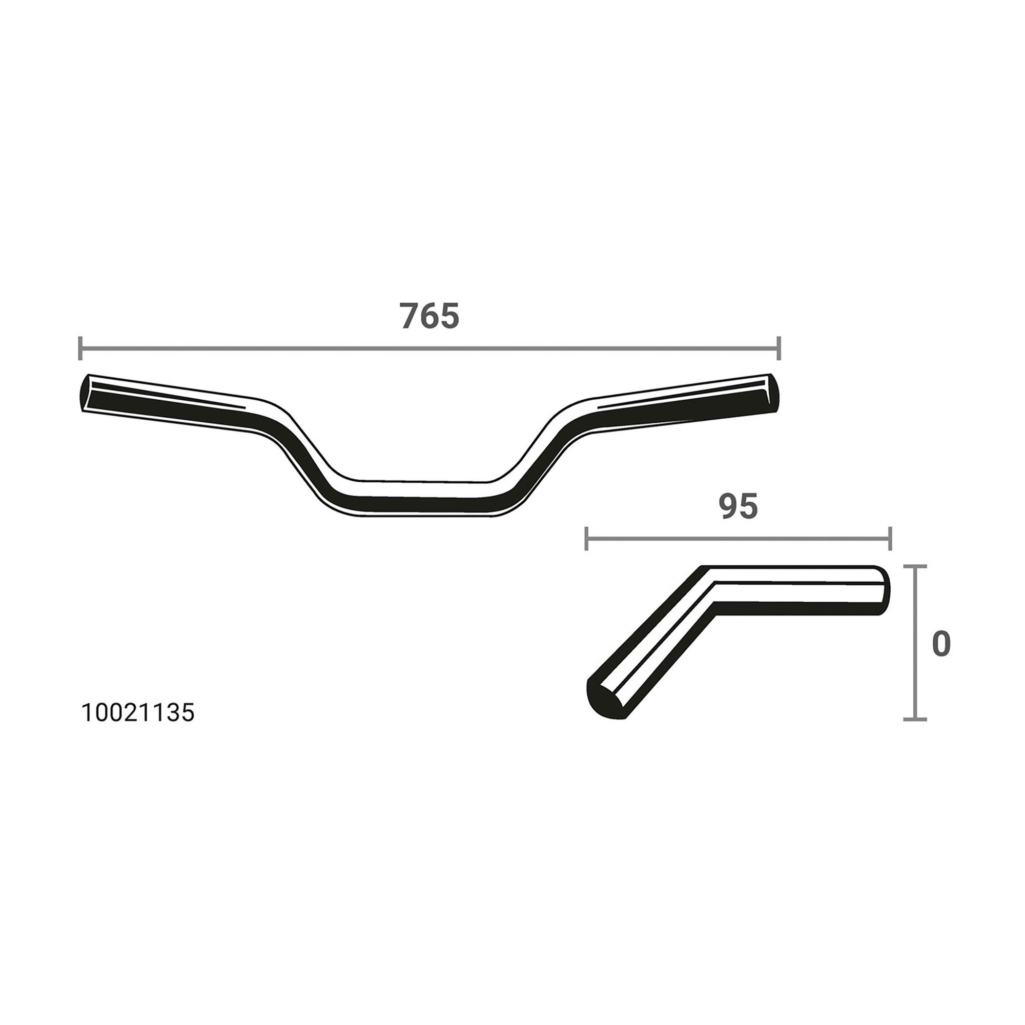 LSL Kierownica Drag Bar Kier., szer. 765/835 mm, homologacja typu, LD01