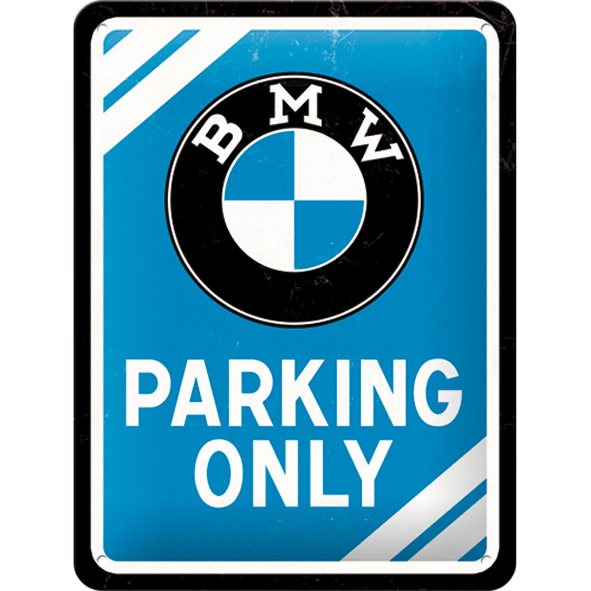 Blaszany szyld METAL SIGN BMW PARKING.. 
