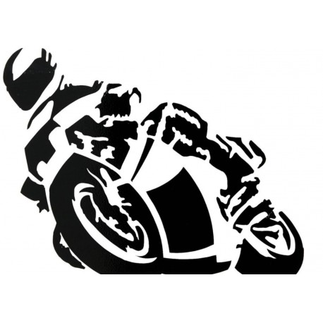 LOUIS - Naklejka motocyklowa "MOTOCYKLISTA" :: moto-akcesoria.pl Kolor  Czarny