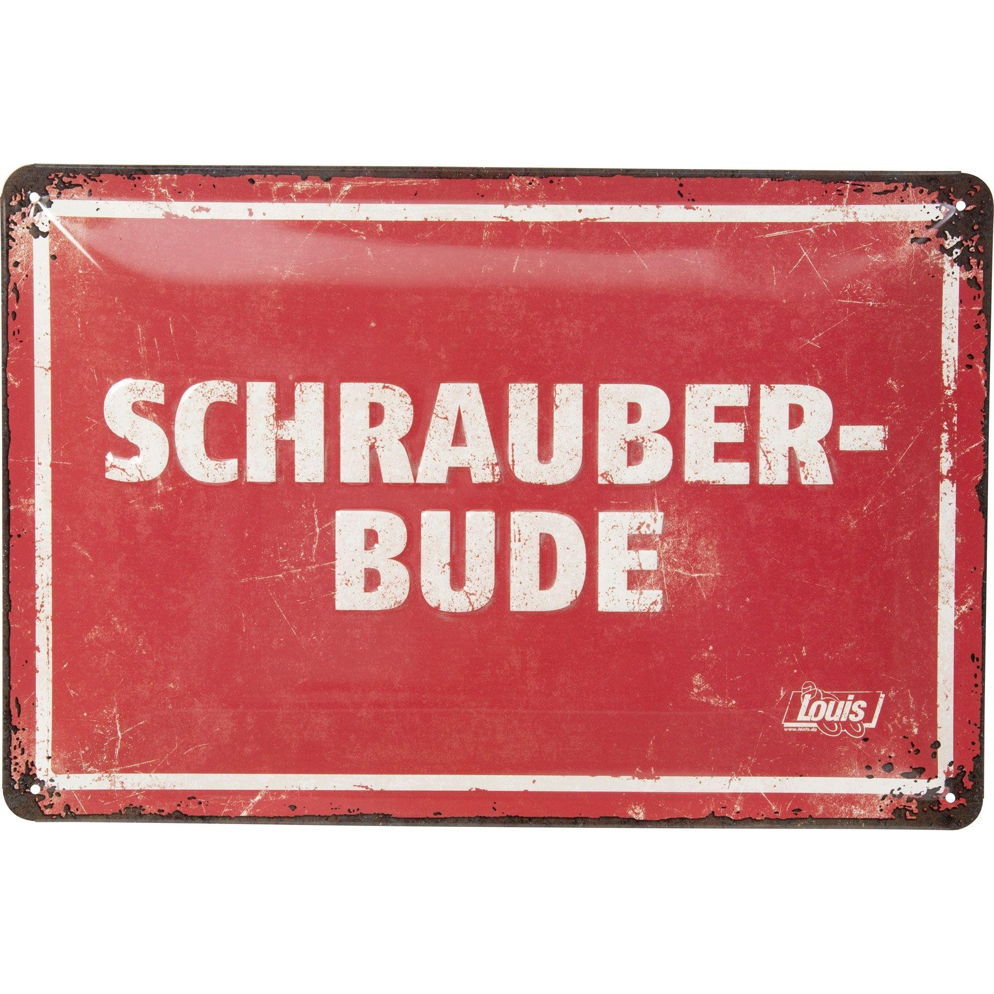  Blaszany szyld dla motocyklisty Schrauberbude
