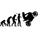 Naklejki Ewolucja Motocyklisty