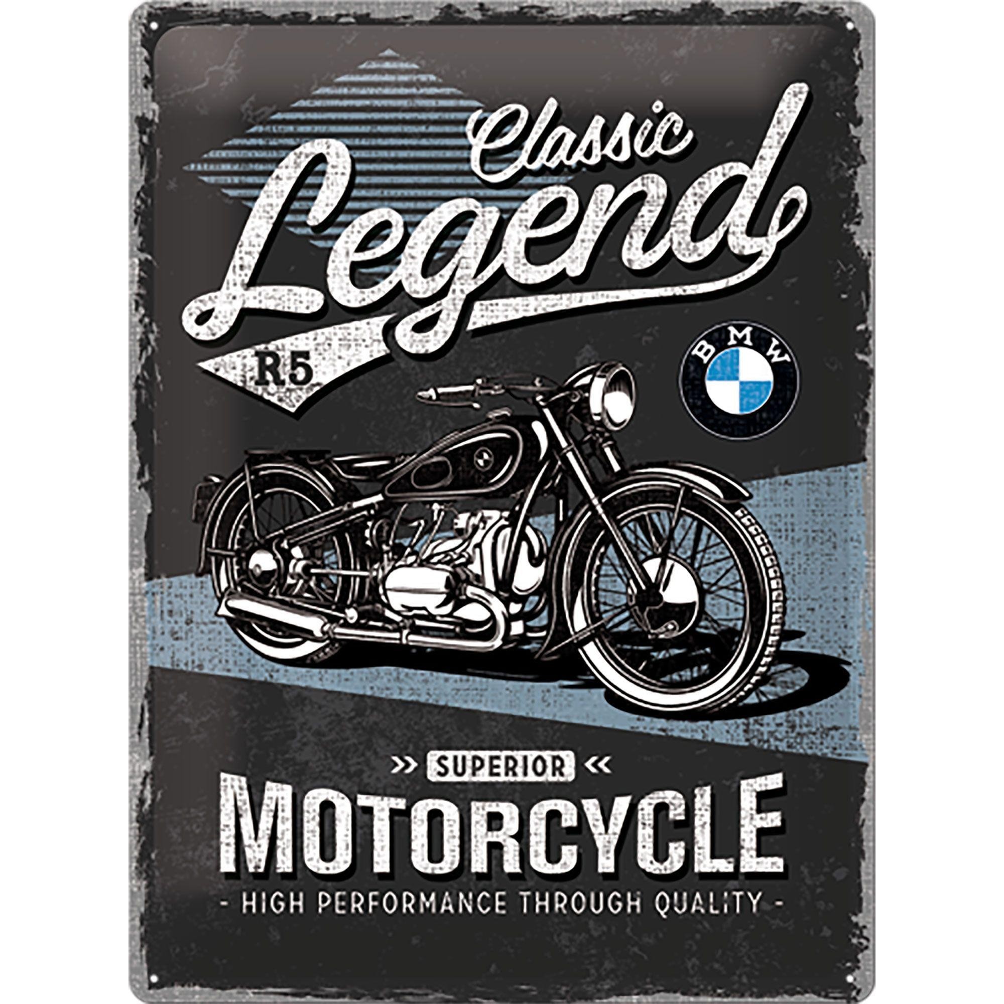 Blaszany szyld dla motocyklisty BMW "Legend"
