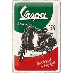 Blaszany szyld dla motocyklisty VESPA "Italian Classic"