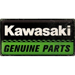 Blaszany szyld dla motocyklisty KAWASAKI "Genuine Parts"