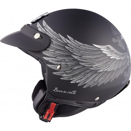 Nexx SX.60 Eagle Rider Kask motocyklowy otwarty :: moto-akcesoria.pl  Rozmiar XS Kolor Kaski Czarny Mat