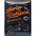 Blaszany szyld dla motocyklisty Harley Davidson Wymiary: 30x40 cm